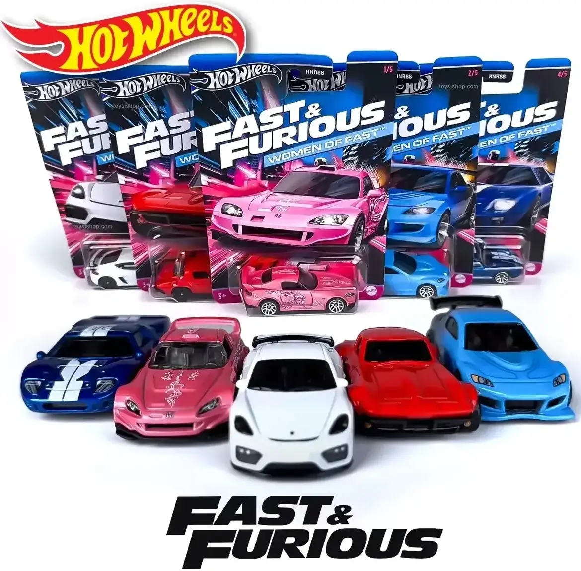 Hot Wheels Fast And Furious Women Of Fast 5li Set HNR88