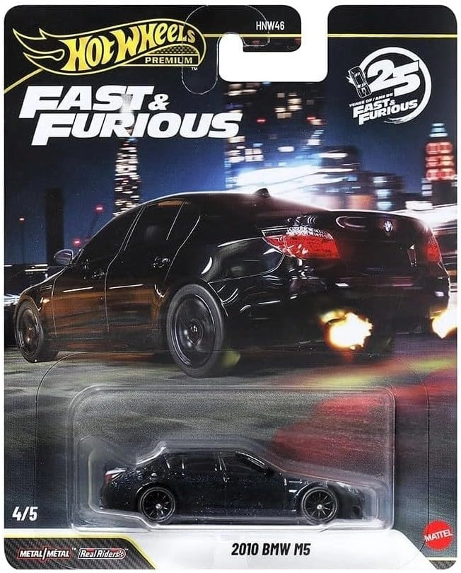 Hot Wheels Premium Series 25.Yıl Özel Fast & Furious 2010 BMW M5 