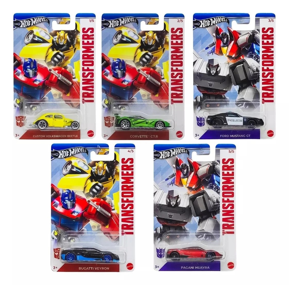 Hot Wheels Transformers 5’li Set HWR63