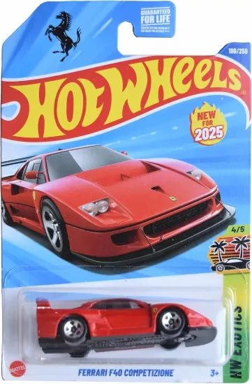 Hot Wheels Ferrari F40 Competizione Yurt Dışı Uzun Kartonet
